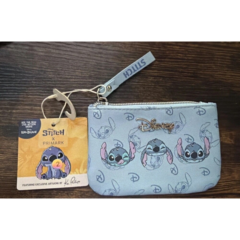 Disney Stitch Primark Coin Purse Top Zip NWT